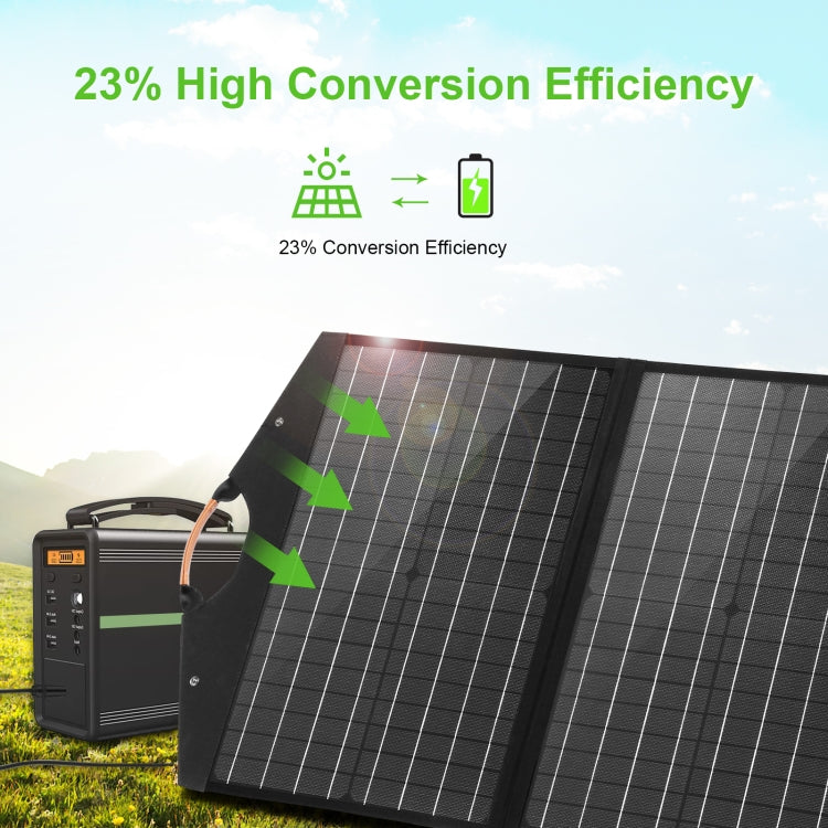 HAWEEL 100W Foldable Solar Panel Charger Travel Folding Bag (Black) - free shipping - PMC Jewellery - Order now!