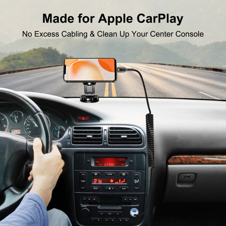 HAWEEL 1m 5A USB-C / Type-C to USB-C / Type-C Retractable Coiled PD Fast Charging Cable - USB-C & Type-C Cable by HAWEEL | Online Shopping South Africa | PMC TechLife | Buy Now Pay Later Mobicred