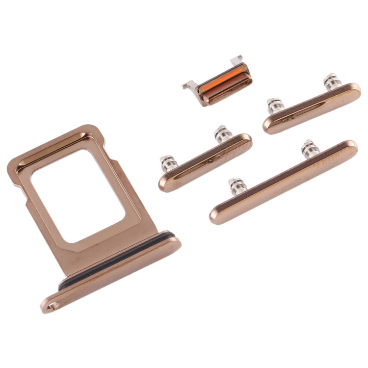 SIM Card Tray + Side Key for iPhone 11 Pro / 11 Pro Max(Gold) - Others by PMc TechLife | Online Shopping South Africa | PMc TechLife | Buy Now Pay Later Mobicred