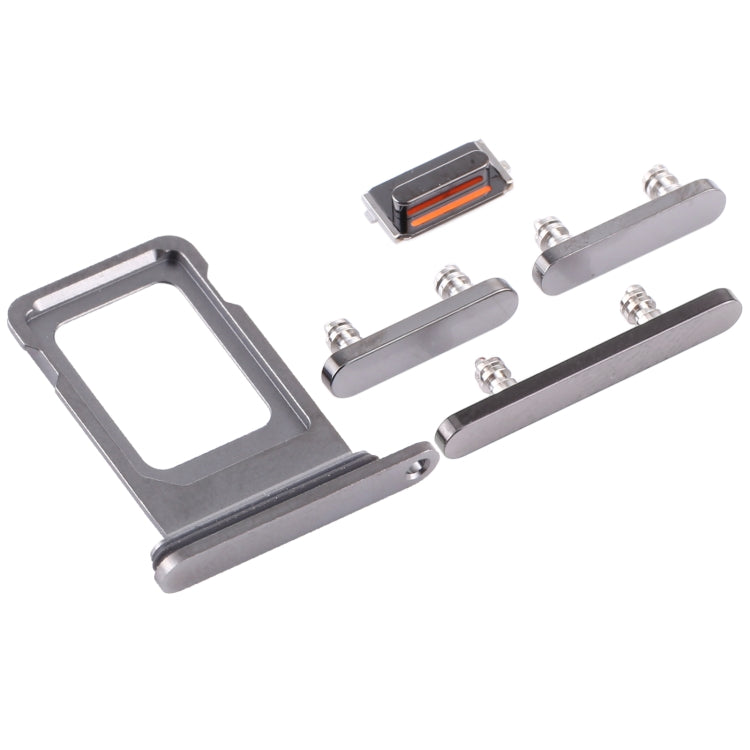 SIM Card Tray + Side Keys for iPhone 12 Pro Max(Graphite) - Side Key & Card Tray by PMc TechLife | Online Shopping South Africa | PMc TechLife | Buy Now Pay Later Mobicred