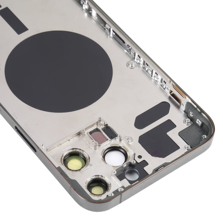 Back Housing Cover with SIM Card Tray & Side  Keys & Camera Lens for iPhone 13 Pro Max(Black) - Back Cover by PMC TechLife | Online Shopping South Africa | PMC TechLife | Buy Now Pay Later Mobicred