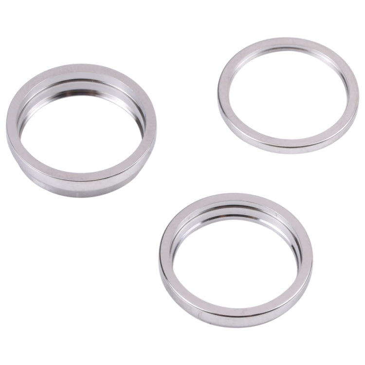 For iPhone 14 Pro 3PCS Rear Camera Glass Lens Metal Outside Protector Hoop Ring(Silver) - free shipping - PMc TechLife - Order now!