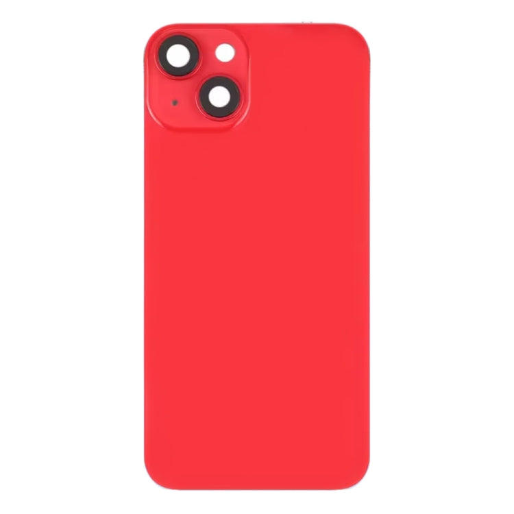 For iPhone 14 Glass Battery Back Cover with Flash Bracket + Wireless Charging Module(Red) - Back Cover by PMC Jewellery | Online Shopping South Africa | PMC Jewellery | Buy Now Pay Later Mobicred