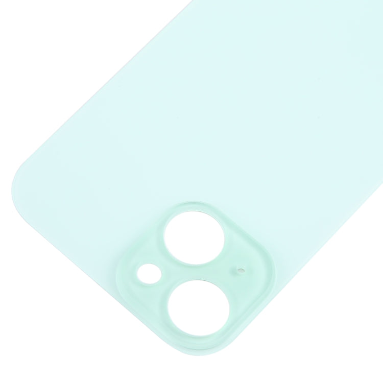 For iPhone 15 Easy Replacement Big Camera Hole Glass Back Battery Cover(Green) - Back Cover by PMC Jewellery | Online Shopping South Africa | PMC Jewellery | Buy Now Pay Later Mobicred