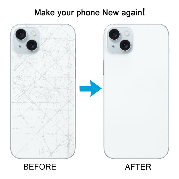 For iPhone 15 Plus Easy Replacement Big Camera Hole Glass Back Battery Cover(Blue) - Back Cover by PMC TechLife | Online Shopping South Africa | PMC TechLife