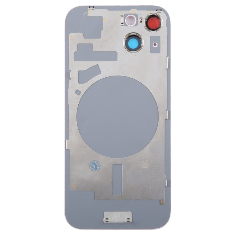 For iPhone 15 Plus Glass Battery Back Cover with Camera Lens Cover(Pink) - Back Cover by PMC TechLife | Online Shopping South Africa | PMC TechLife