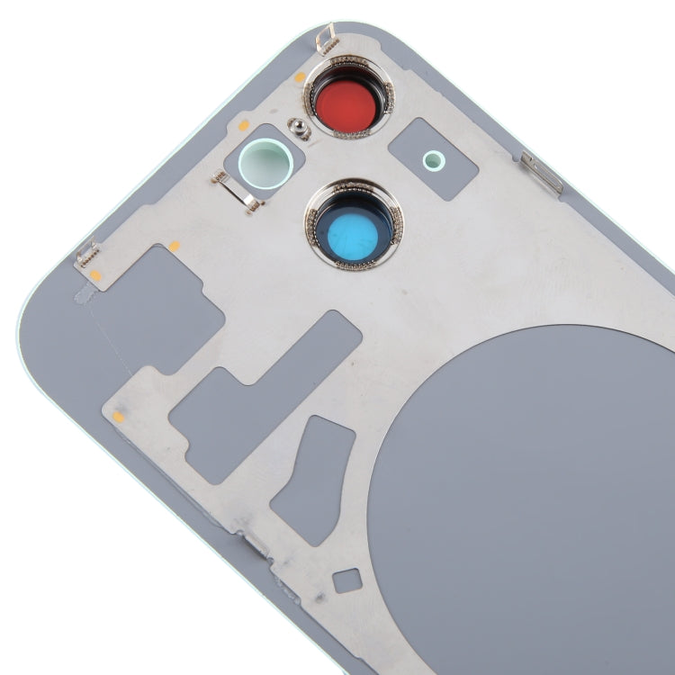 For iPhone 15 Plus Glass Battery Back Cover with Camera Lens Cover(Green) - Back Cover by PMC TechLife | Online Shopping South Africa | PMC TechLife