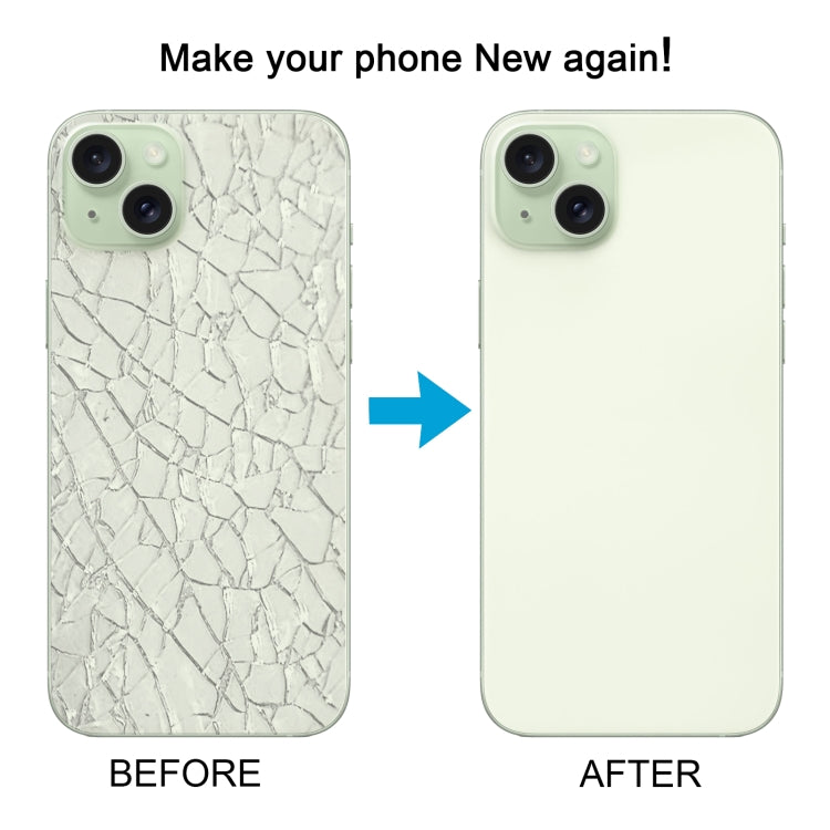 For iPhone 15 Plus Glass Battery Back Cover with Camera Lens Cover(Green) - Back Cover by PMC TechLife | Online Shopping South Africa | PMC TechLife