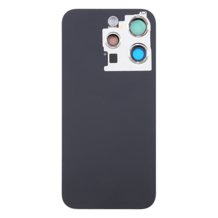 For iPhone 15 Pro Glass Battery Back Cover with Camera Lens Cover(Grey) - Back Cover by PMC TechLife | Online Shopping South Africa | PMC TechLife