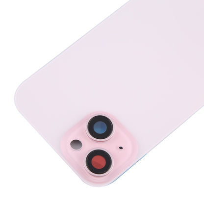 For iPhone 15 Battery Back Cover with Camera Lens Cover + MagSafe Magnet(Pink) - Back Cover by PMC Jewellery | Online Shopping South Africa | PMC Jewellery | Buy Now Pay Later Mobicred