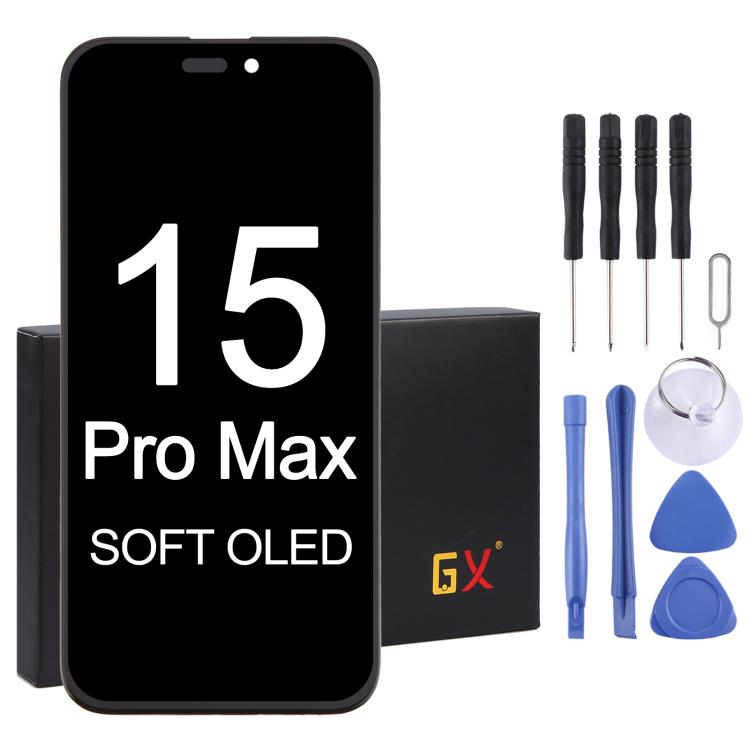 GX Soft OLED Screen For iPhone 15 Pro Max - free shipping - PMC TechLife - Order now!