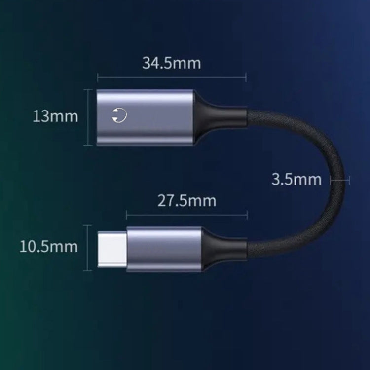 USB-C / Type-C to 8 Pin Audio Adapter Cable for iPhone 15 Series (Tarnish) - Earphone Adapter by PMC Jewellery | Online Shopping South Africa | PMC Jewellery