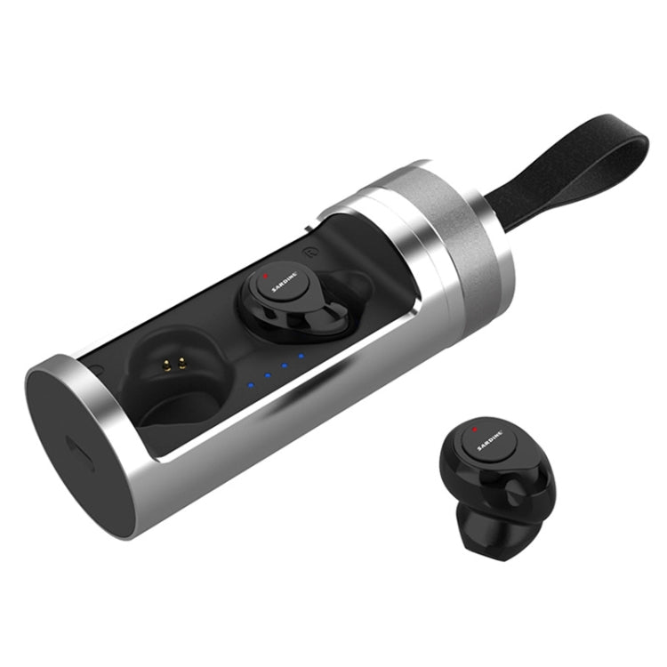 SARDiNE F8 TWS Bluetooth V5.0 Wireless Stereo Earphones with Charging Box(Silver) - free shipping - PMC TechLife - Order now!