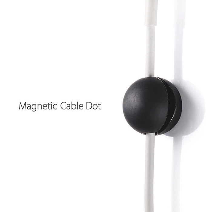 Magnetic Wire Take-up Cable Winder Magnetic Holder Desktop Storage(Black) - Cable Organizer by PMC Jewellery | Online Shopping South Africa | PMC Jewellery | Buy Now Pay Later Mobicred