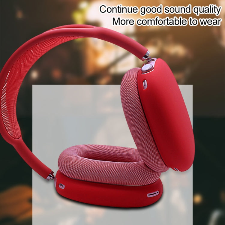 A Pair Full Coverage Anti-scratch Silicone Headphone Protective Case for AirPods Max(Red) - For AirPods Max by PMC TechLife | Online Shopping South Africa | PMC TechLife