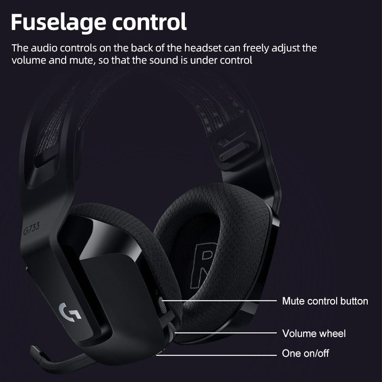 Logitech G733 LIGHT SPEED Wireless RGB Gaming Headset (Purple) - free shipping - PMC TechLife - Order now!