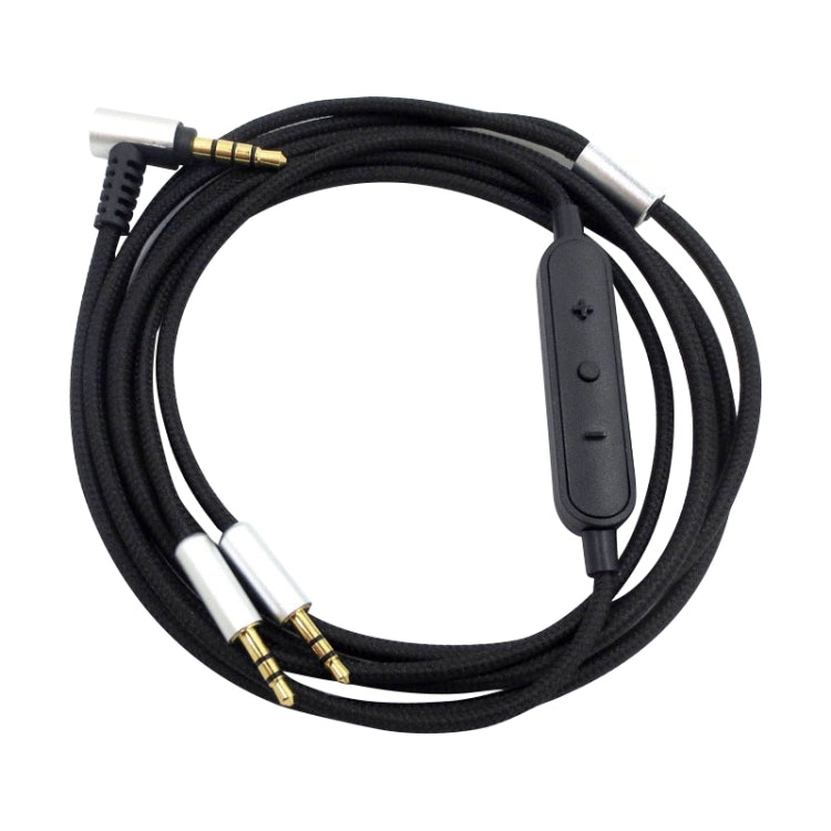 ZS0096 Wired Control Version Headphone Audio Cable for Sol Republic Master Tracks HD V8 V10 V12 X3 (Black) - Headset Accessories by PMC TechLife | Online Shopping South Africa | PMC TechLife | Buy Now Pay Later Mobicred