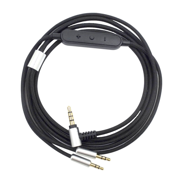 ZS0096 Wired Control Version Headphone Audio Cable for Sol Republic Master Tracks HD V8 V10 V12 X3 (Black) - Headset Accessories by PMC TechLife | Online Shopping South Africa | PMC TechLife | Buy Now Pay Later Mobicred