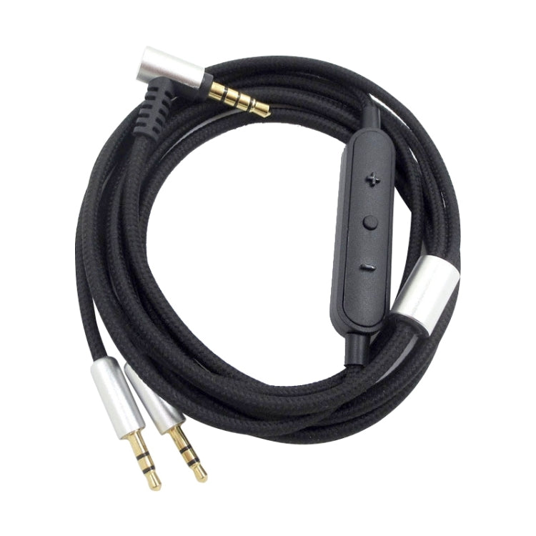 ZS0096 Wired Control Version Headphone Audio Cable for Sol Republic Master Tracks HD V8 V10 V12 X3 (Black) - Headset Accessories by PMC TechLife | Online Shopping South Africa | PMC TechLife | Buy Now Pay Later Mobicred