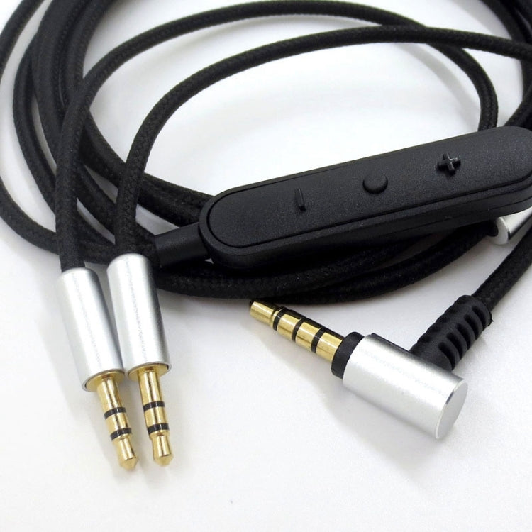 ZS0096 Wired Control Version Headphone Audio Cable for Sol Republic Master Tracks HD V8 V10 V12 X3 (Black) - Headset Accessories by PMC TechLife | Online Shopping South Africa | PMC TechLife | Buy Now Pay Later Mobicred