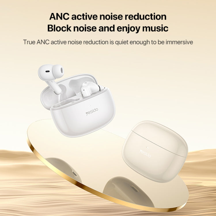Yesido TWS28 ANC+ENC Dual Noise Reduction Smart TWS Wireless Bluetooth Earphone (White) - free shipping - PMC Jewellery - Order now!