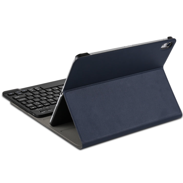 A11 Bluetooth 3.0 Ultra-thin ABS Detachable Bluetooth Keyboard Leather Tablet Case for iPad Air 4 / Air 5 / Pro 11 inch 2022 / 2021 / 2020 / 2018, with Holder (Dark Blue) - For iPad Pro by PMC Jewellery | Online Shopping South Africa | PMC Jewellery | Buy Now Pay Later Mobicred