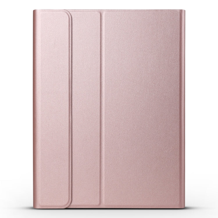 A11 Bluetooth 3.0 Ultra-thin ABS Detachable Bluetooth Keyboard Leather Tablet Case for iPad Air 4 / Air 5 / Pro 11 inch 2022 / 2021 / 2020 / 2018, with Holder (Rose Gold) - For iPad Pro by PMC Jewellery | Online Shopping South Africa | PMC Jewellery | Buy Now Pay Later Mobicred