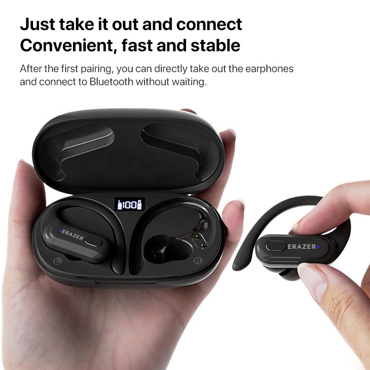 Lenovo Erazer XT60 Pro Bluetooth 5.3 Ear-mounted Sports Wireless Bluetooth Earphone (Black) - free shipping - PMC TechLife - Order now!