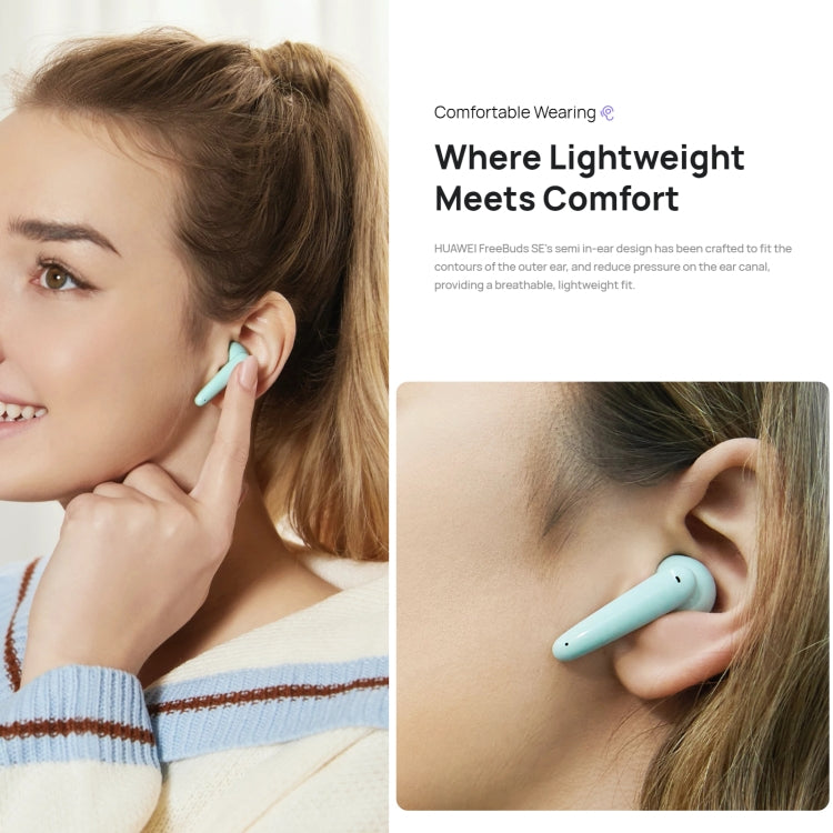 Original Huawei FreeBuds SE Bluetooth 5.2 Wireless Earphone (White) - Bluetooth Earphone by Huawei | Online Shopping South Africa | PMC Jewellery | Buy Now Pay Later Mobicred