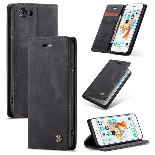 CaseMe-013 Multifunctional Retro Frosted Horizontal Flip Leather Case for iPhone 6 / 6s, with Card Slot & Holder & Wallet(Black) - More iPhone Cases by CaseMe | Online Shopping South Africa | PMC Jewellery | Buy Now Pay Later Mobicred