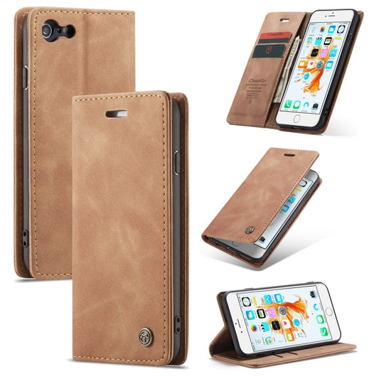 CaseMe-013 Multifunctional Retro Frosted Horizontal Flip Leather Case for iPhone 6 / 6s, with Card Slot & Holder & Wallet(Brown) - More iPhone Cases by CaseMe | Online Shopping South Africa | PMC Jewellery | Buy Now Pay Later Mobicred