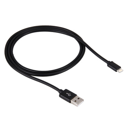 1m 3A 8 Pin to USB Data Sync Charging Cable for iPhone, iPad, Diameter: 4 cm(Black) - Normal Style Cable by PMC Jewellery | Online Shopping South Africa | PMC Jewellery | Buy Now Pay Later Mobicred