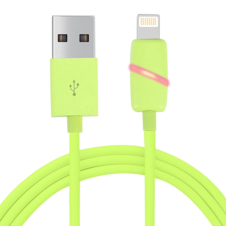 1m Circular Bobbin Gift Box Style 8 Pin to USB Data Sync Cable with Indicator for iPhone, iPad(Green) - free shipping - PMC Jewellery - Order now!