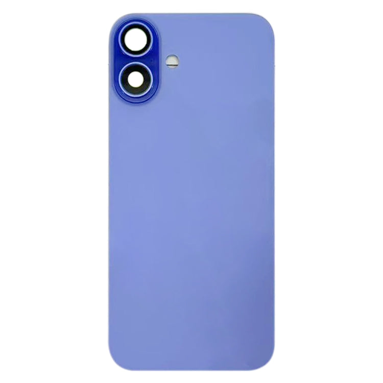 For iPhone 16 Battery Back Cover with Camera Lens Cover(Cyan) -  by PMC TechLife | Online Shopping South Africa | PMC TechLife | Buy Now Pay Later Mobicred