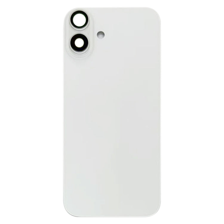For iPhone 16 Battery Back Cover with Camera Lens Cover(White) -  by PMC TechLife | Online Shopping South Africa | PMC TechLife | Buy Now Pay Later Mobicred