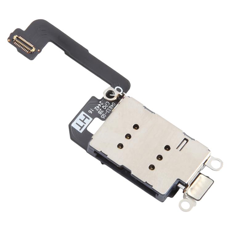 For iPhone 16 Plus Single SIM Card Holder Socket with Flex Cable - Flex Cable by PMc TechLife | Online Shopping South Africa | PMc TechLife | Buy Now Pay Later Mobicred