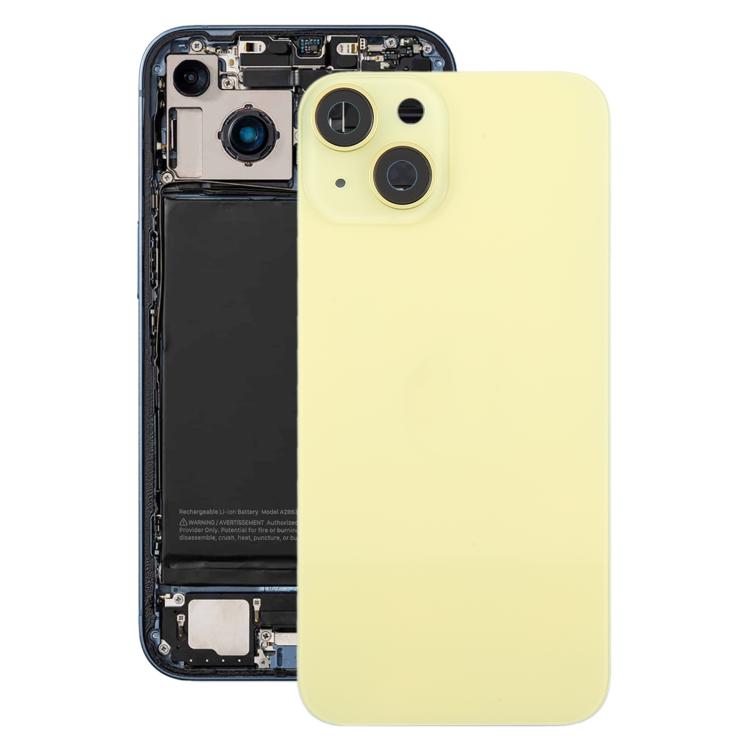For iPhone 14 EU Version Battery Back Cover with Middle Frame(Yellow) - Back Cover by PMc TechLife | Online Shopping South Africa | PMc TechLife | Buy Now Pay Later Mobicred