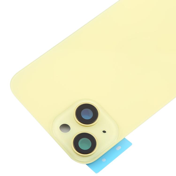 For iPhone 14 EU Version Battery Back Cover with Middle Frame(Yellow) - Back Cover by PMc TechLife | Online Shopping South Africa | PMc TechLife | Buy Now Pay Later Mobicred