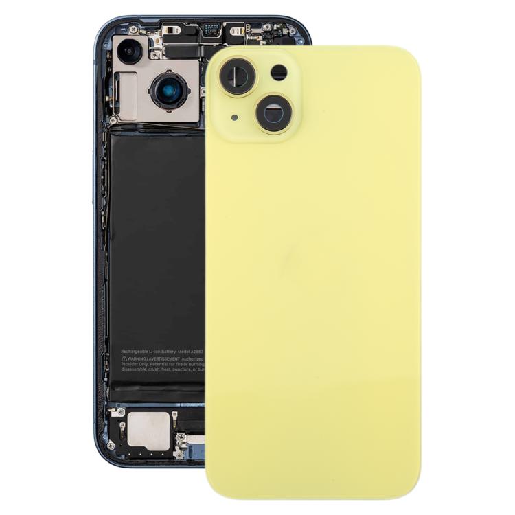 For iPhone 14 Plus EU Version Battery Back Cover with Middle Frame(Yellow) - Back Cover by PMc TechLife | Online Shopping South Africa | PMc TechLife | Buy Now Pay Later Mobicred
