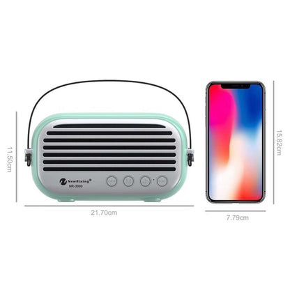 New Rixing NR-3000 Stylish Household Bluetooth Speaker with Hands-free Call Function, Support TF Card & USB & FM & AUX(Dark Blue) - Desktop Speaker by NewRixing | Online Shopping South Africa | PMC Jewellery | Buy Now Pay Later Mobicred