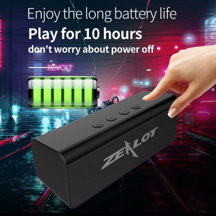 ZEALOT S31 10W 3D HiFi Stereo Wireless Bluetooth Speaker, Support Hands-free / USB / AUX / TF Card(Black) - Desktop Speaker by ZEALOT | Online Shopping South Africa | PMC TechLife | Buy Now Pay Later Mobicred