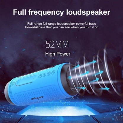 ZEALOT A1 Multifunctional Bass Wireless Bluetooth Speaker, Built-in Microphone, Support Bluetooth Call & AUX & TF Card & LED Lights (Brown) - Desktop Speaker by ZEALOT | Online Shopping South Africa | PMC Jewellery | Buy Now Pay Later Mobicred