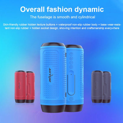 ZEALOT A1 Multifunctional Bass Wireless Bluetooth Speaker, Built-in Microphone, Support Bluetooth Call & AUX & TF Card & LED Lights (Blue) - Desktop Speaker by ZEALOT | Online Shopping South Africa | PMC Jewellery | Buy Now Pay Later Mobicred