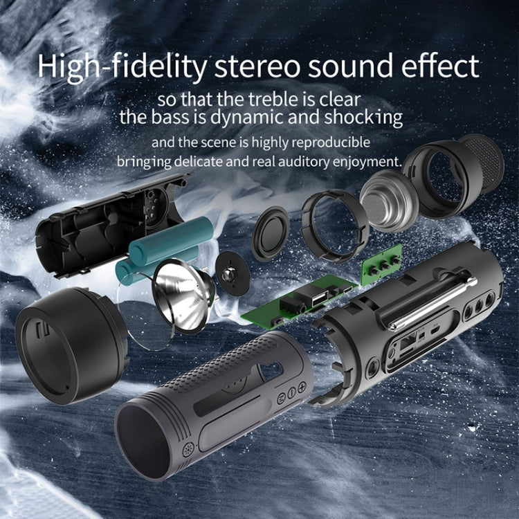 ZEALOT A2 Multifunctional Bass Wireless Bluetooth Speaker, Built-in Microphone, Support Bluetooth Call & AUX & TF Card & LED Lights (Dark Green) - free shipping - PMC Jewellery - Order now!