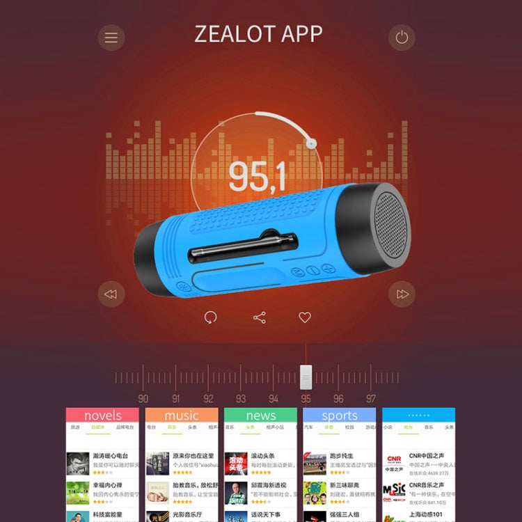 ZEALOT A2 Multifunctional Bass Wireless Bluetooth Speaker, Built-in Microphone, Support Bluetooth Call & AUX & TF Card & LED Lights (Mint Green) - free shipping - PMC Jewellery - Order now!