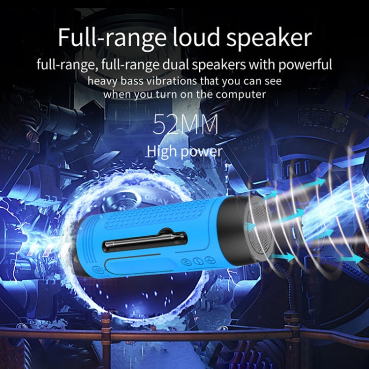 ZEALOT A2 Multifunctional Bass Wireless Bluetooth Speaker, Built-in Microphone, Support Bluetooth Call & AUX & TF Card & LED Lights (Brown) - free shipping - PMC Jewellery - Order now!