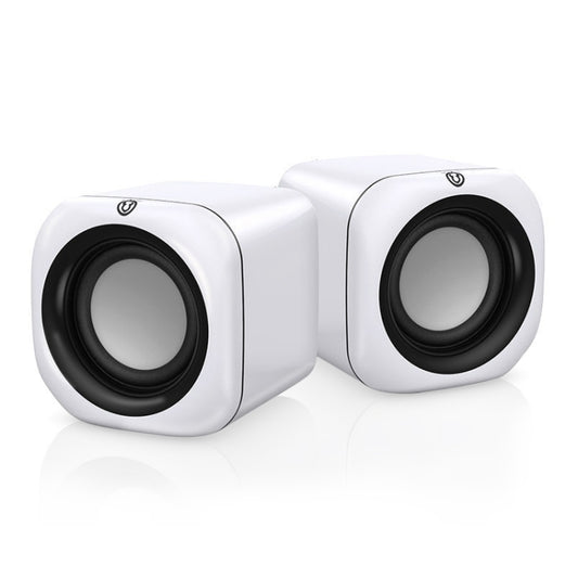 A1 Upgraded Version USB Wire-controlled 4D Stereo Sound Mini Wired Speaker, Cable Length: 1.3m(White) -  by PMC Jewellery | Online Shopping South Africa | PMC Jewellery | Buy Now Pay Later Mobicred