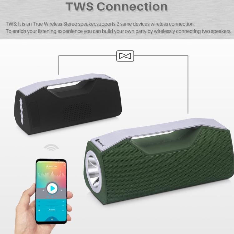 NewRixing NR-2028 Portable Lighting Wireless Bluetooth Stereo Speaker Support TWS Function Speaker (Grey) - Desktop Speaker by NewRixing | Online Shopping South Africa | PMC Jewellery | Buy Now Pay Later Mobicred