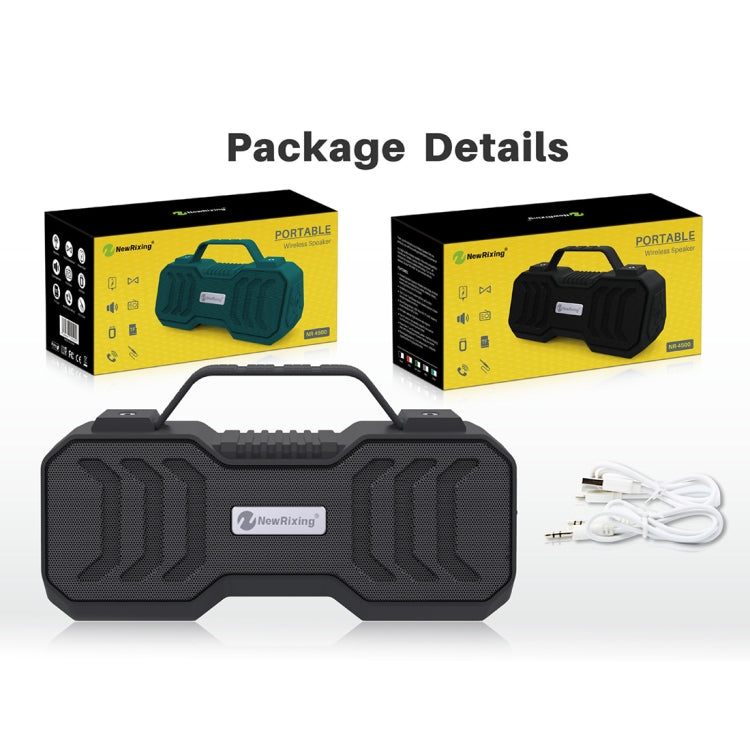 NewRixing NR-4500 Portable Wireless Bluetooth Stereo Speaker Support TWS / FM Function Speaker (Black) - free shipping - PMC Jewellery - Order now!