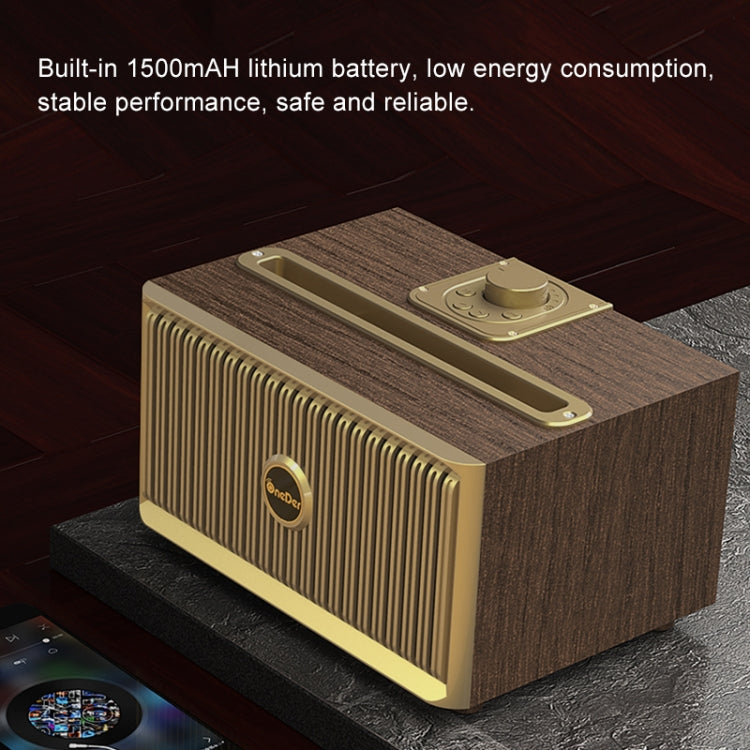 Oneder V6 Portable Wireless Bluetooth Speaker, Support Hands-free & FM & TF Card & AUX & USB Drive (Bronze) - free shipping - PMC Jewellery - Order now!